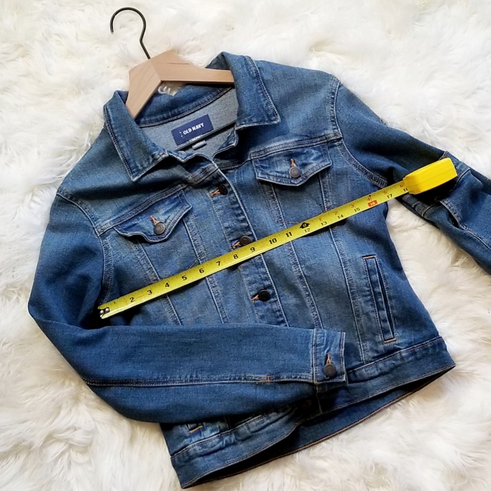 Old Navy | Medium Wash Denim Girl's Jacket | XXL (16) - Picture 4 of 6